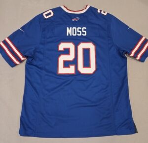 Nike Buffalo Bills Zack Moss #20 NFL Jersey Men's Blue White Red Size XXL